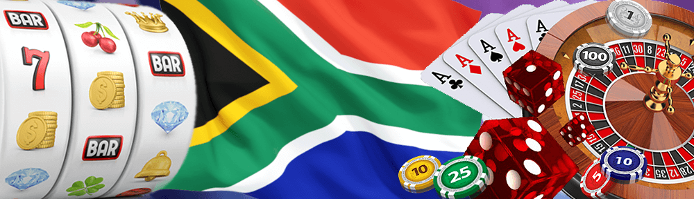 SA flag with online casino games